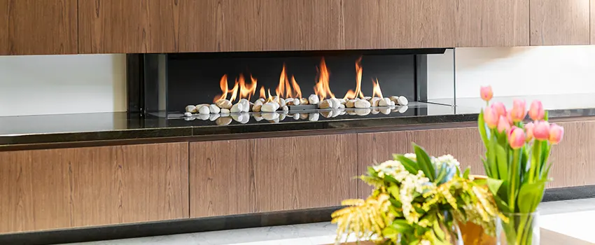 Double-height Fireplace Design Refurbishment in College Park, Maryland