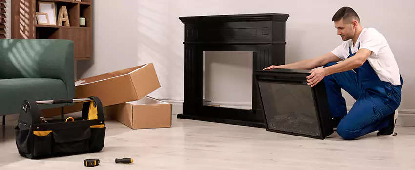 Old Rusted Metal Fireplace Repair And Replacement in College Park, MD